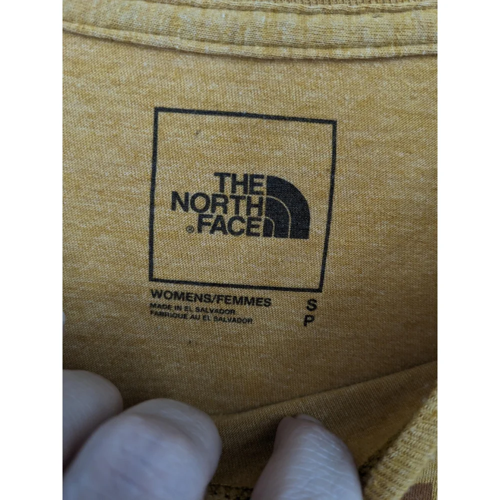 The North Face Shirt Womens Small Yellow Graphic Outdoor Lightweight‎ Hiking - Picture 5 of 9